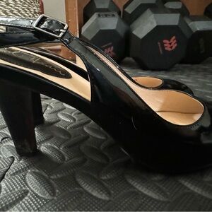 Cole Haan Black Slingback Heels